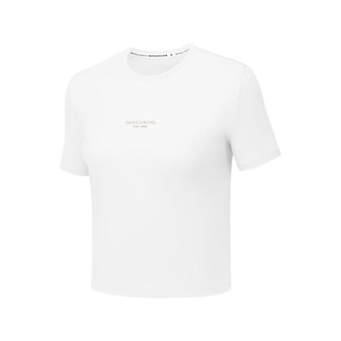 Skechers GODRI Quick Dry T Shirts Women's Bright White