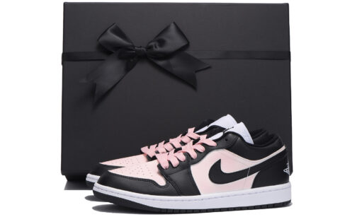 Jordan Air Jordan 1 Slip Resistant Coverage Low top Vintage Basketball Shoes Women’s Pink