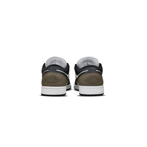 Jordan Air Jordan 1 Abrasion Resistant Low top Vintage Basketball Shoes Unisex Black Beige Brown