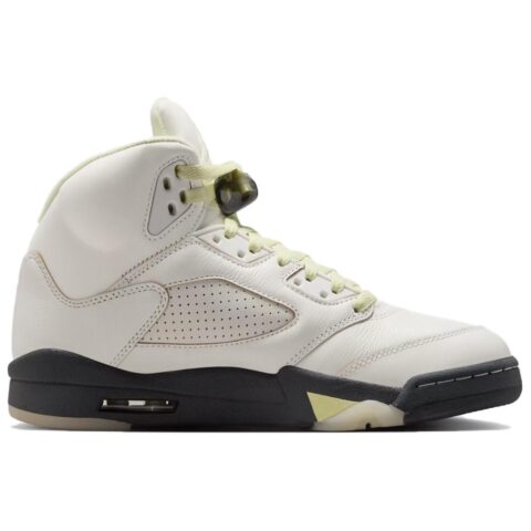 Jordan Air Jordan 5 Classic And Versatile Breathable High top Vintage Basketball Shoes Women’s Beige