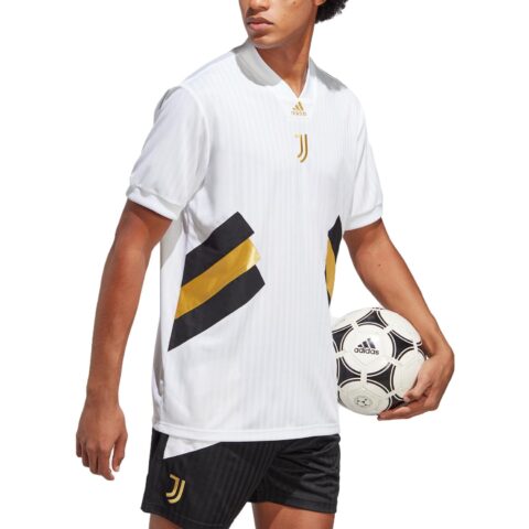 Adidas SS23 ICONS Collection Soccer Jerseys Men’s White Moderate Straight Fit
