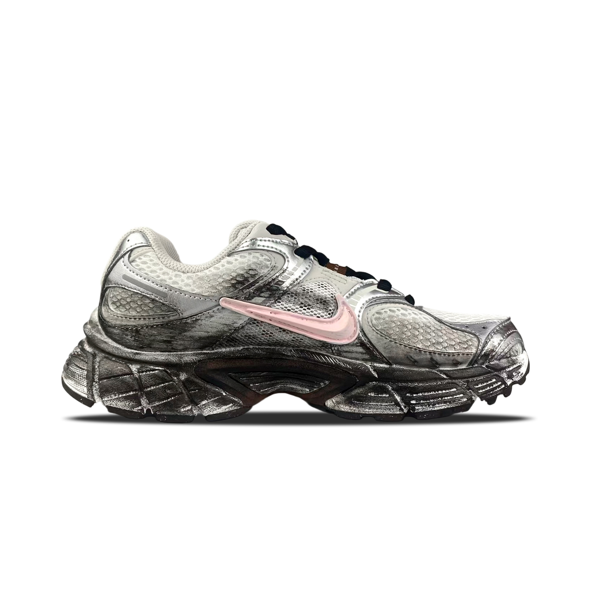 Nike V5 RNR Abrasion Resistant Breathable Abrasion Resistant Breathable Low top Running Shoes Women’s Silver Pink