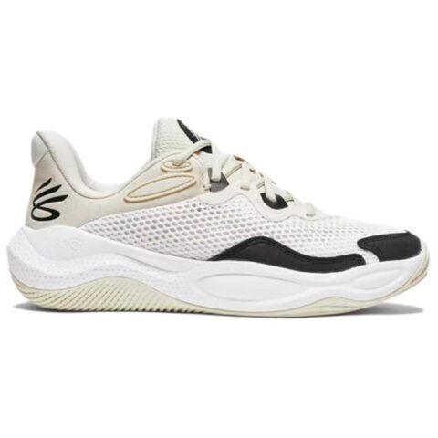 Under Armour Curry Splash 24 Slip Resistant Abrasion Resistant Low top Basketball Shoes Unisex Ecru