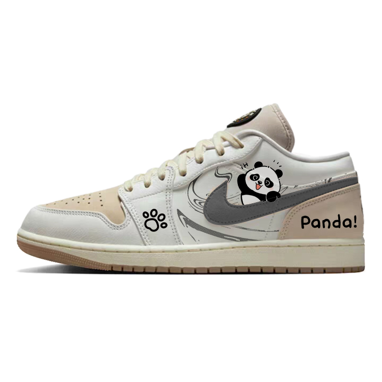 Jordan Air Jordan 1 Vintage Basketball Shoes Unisex Low Top White/Brown