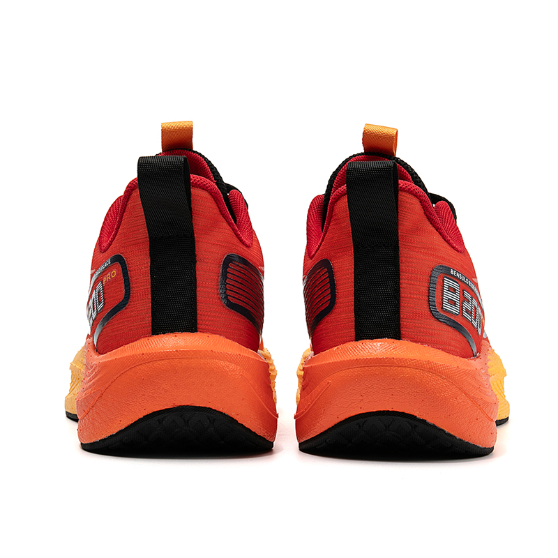 BIANSULONG Running Shoes Men’s Low Top Fiery Orange