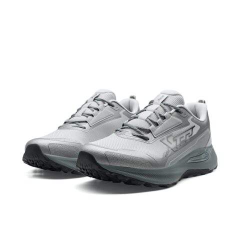 XTEP Fashion Trend Cushioning Slip Resistant Abrasion Resistant Low top Training Running Shoes Men’s Gray