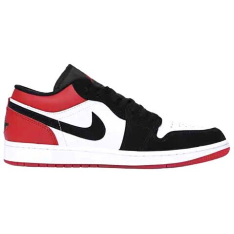 Jordan Air Jordan 1 Slip Resistant Abrasion Resistant Low top Vintage Basketball Shoes Unisex Black