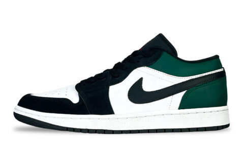Jordan Air Jordan 1 Low top Vintage Basketball Shoes Unisex Emerald Green