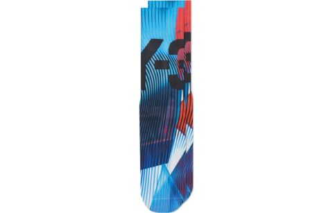 Y 3 Knee High Socks Unisex Red Blue