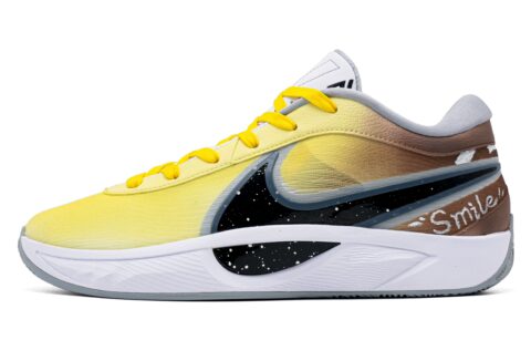 Nike Giannis Freak 6 Big Player Cushioning Abrasion Resistant Lightweight Low top Basketball Shoes Men’s Yellow Pink