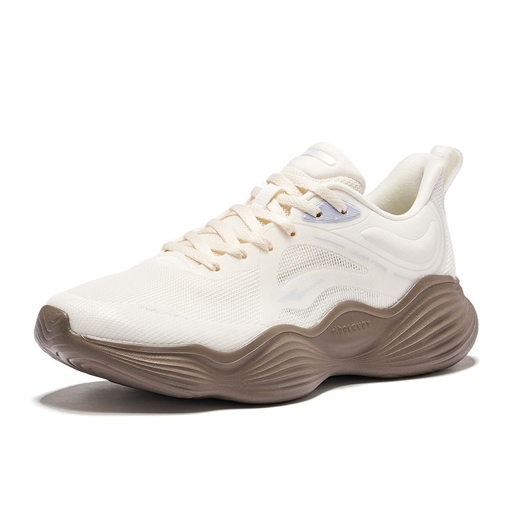 Erke Cushioning Slip Resistant Abrasion Resistant Low top Running Shoes Women’s Microcrystal White