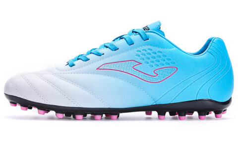 Joma MG Multi Ground Slip Resistant, Abrasion Resistant, Breathable Soccer Shoes Men’s White/Light Blue