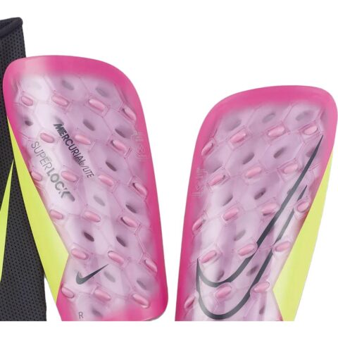 Nike Soccer Shin Guards Thermoplastic Elastomer, Resin Sports Field Unisex Pink Reduce Tibial Impact