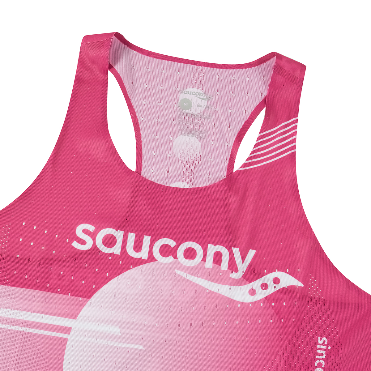 Saucony Running Tank Top Unisex Purple Plum Print