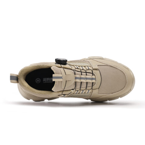LANOUDUN Impact Resistant Lightweight Rebound Low top Outdoor Shoes Unisex Khaki