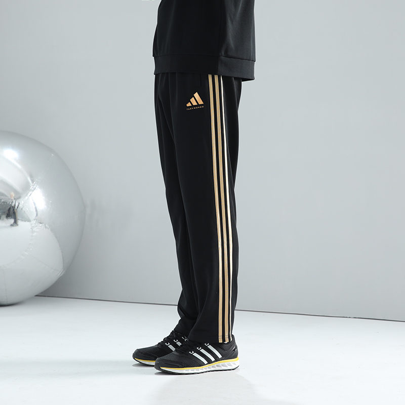 Adidas Taekwondo Casual Sportswear Unisex Set White Gold+Black Gold
