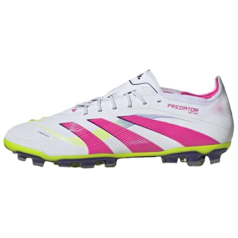 Adidas PREDATOR ELITE AG Artificial Ground Slip Resistant Abrasion Resistant Soccer Shoes Men's White