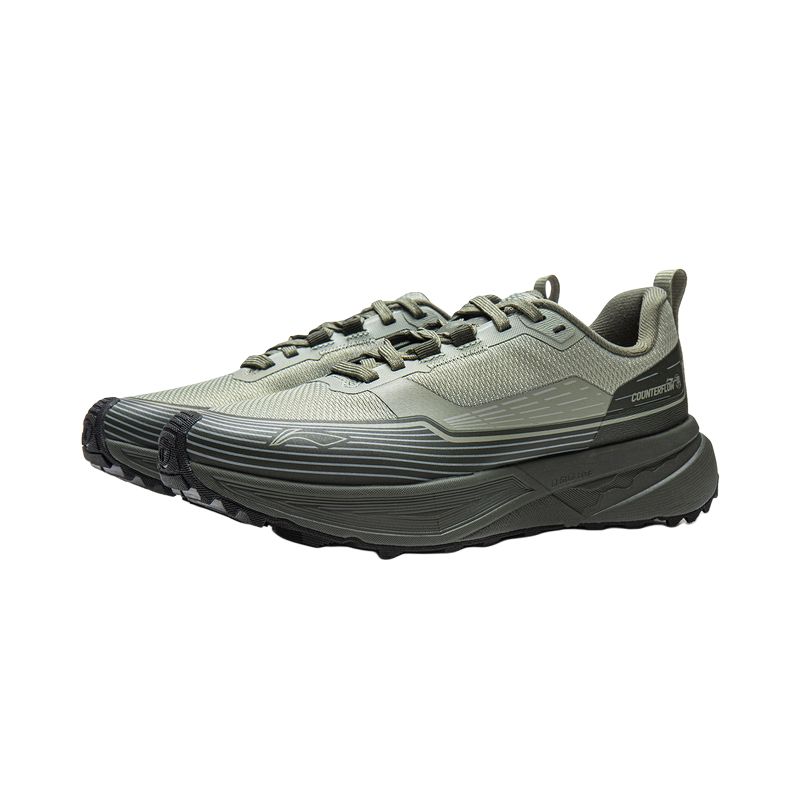 Li Ning Outdoor CF Tracing, Inter Industry Cushioning Abrasion Resistant Coverage Low top Hiking Shoes Unisex