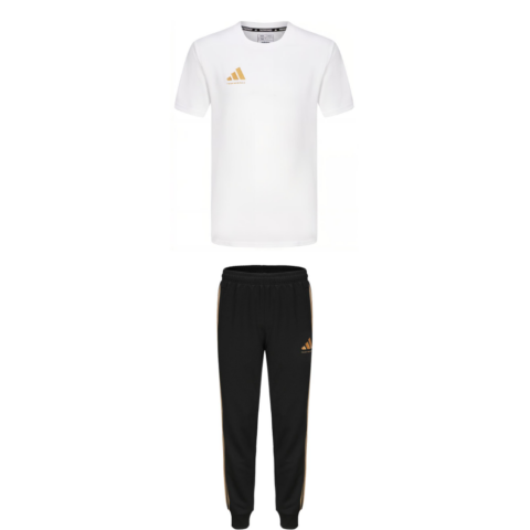 Adidas Taekwondo Casual Sportswear Unisex Set White+Black
