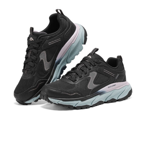 Skechers D’LUX JOURNEY Textile, Synthetic Leather Abrasion Resistant Low top Mountaineering Shoes Women’s Black Green