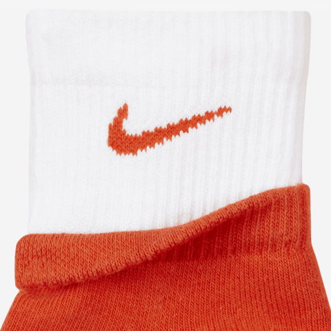 Nike Dri Fit Ankle Socks Unisex 1 Pack Orange