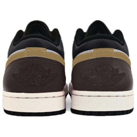 Jordan Air Jordan 1 Abrasion Resistant Vintage Basketball Shoes Unisex Khaki Brown