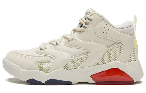 361° Cushioning Slip Resistant Cushioning Slip Resistant Mid top Vintage Basketball Shoes Women's Cream