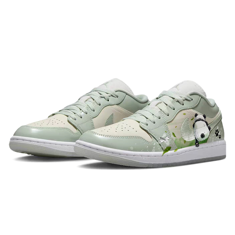 Jordan Air Jordan 1 Vintage Basketball Shoes Women’s Low Top White/Green