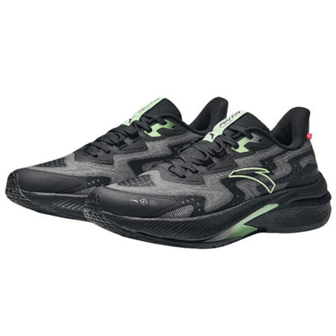 Anta Rocket 5.0 Nitrogen Technology Slip Resistant Abrasion Resistant Low top Running Shoes Men’s Black Gray Green