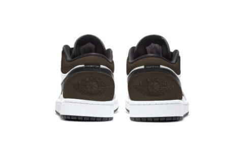 Jordan Air Jordan 1 Abrasion Resistant Abrasion Resistant Low top Vintage Basketball Shoes Unisex Black Brown