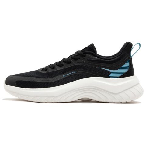 361° Slip Resistant Abrasion Resistant Low top Casual Running Shoes Men’s Black White Blue