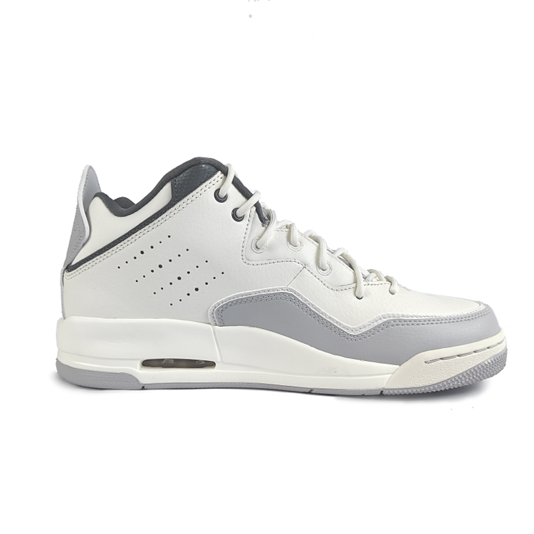 Jordan Courtside 23 Cushioning Slip Resistant Mid top Vintage Basketball Shoes Men’s Gray White