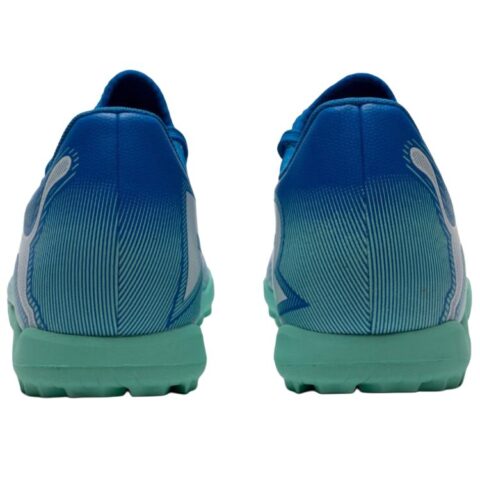 PUMA FUTURE 7 PLAY TT Turf Artificial Turf Abrasion Resistant Soccer Shoes Men’s Blue Green