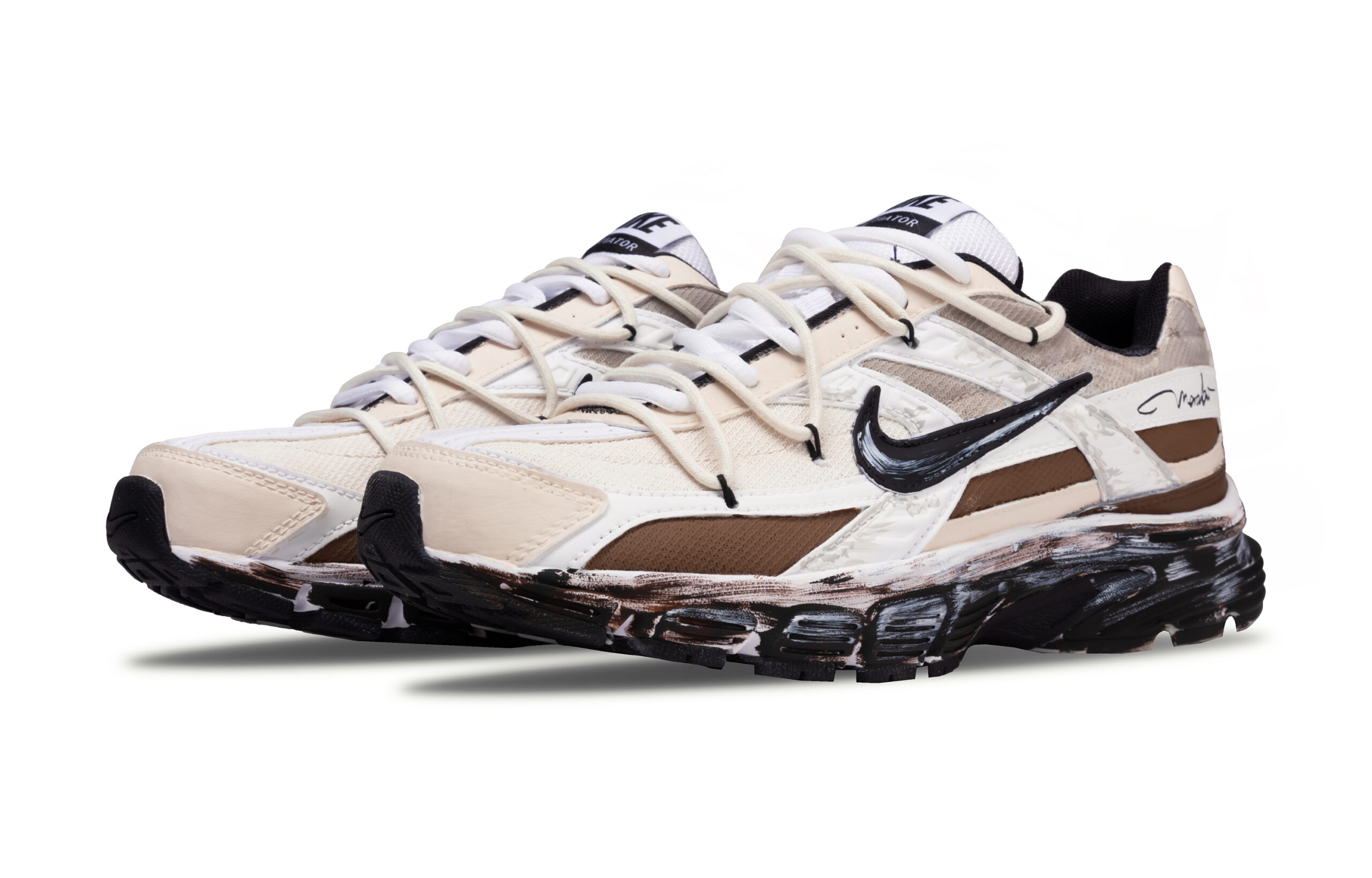Nike Initiator Cushioning Breathable Support Low top Casual City Commuting Running Shoes Men’s Coffee