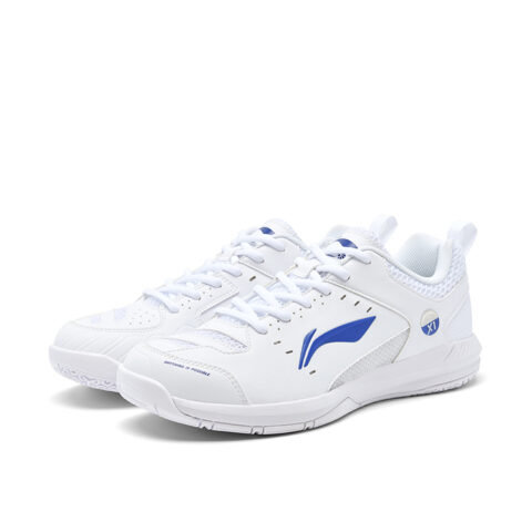 Li Ning Rocket Shoe 2.0 Slip Resistant, Abrasion Resistant, Lightweight Low top Badminton Shoes Unisex White Blue