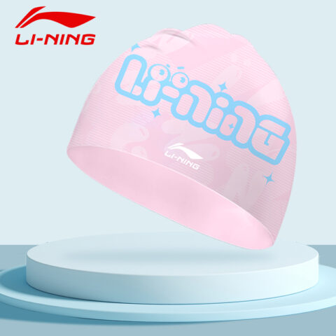 Li Ning Swim Cap Silicone Kids’ 22cm Pink