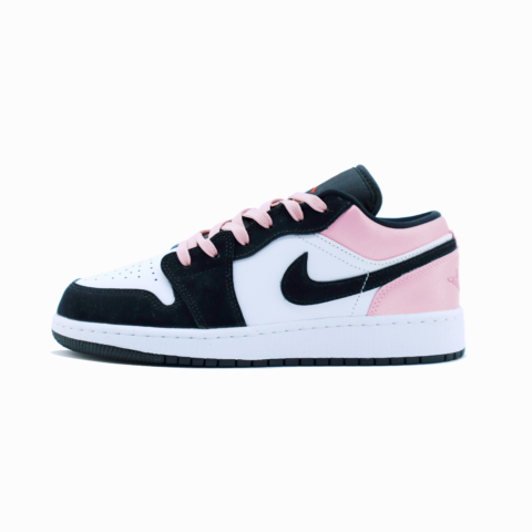 Jordan Air Jordan 1 Slip Resistant Abrasion Resistant Low top Vintage Basketball Shoes Unisex Black