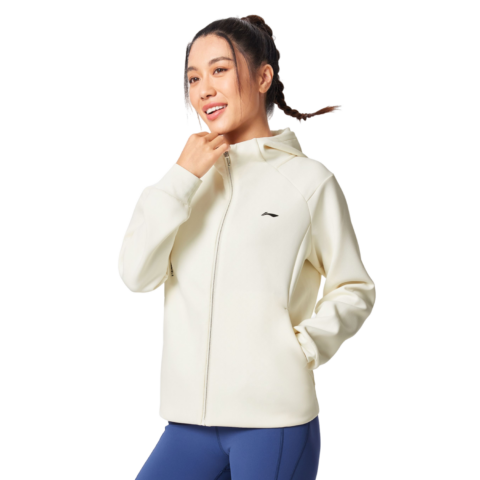 Li Ning Fitness Series Workout Clothing Women’s Mother Of Pearl White