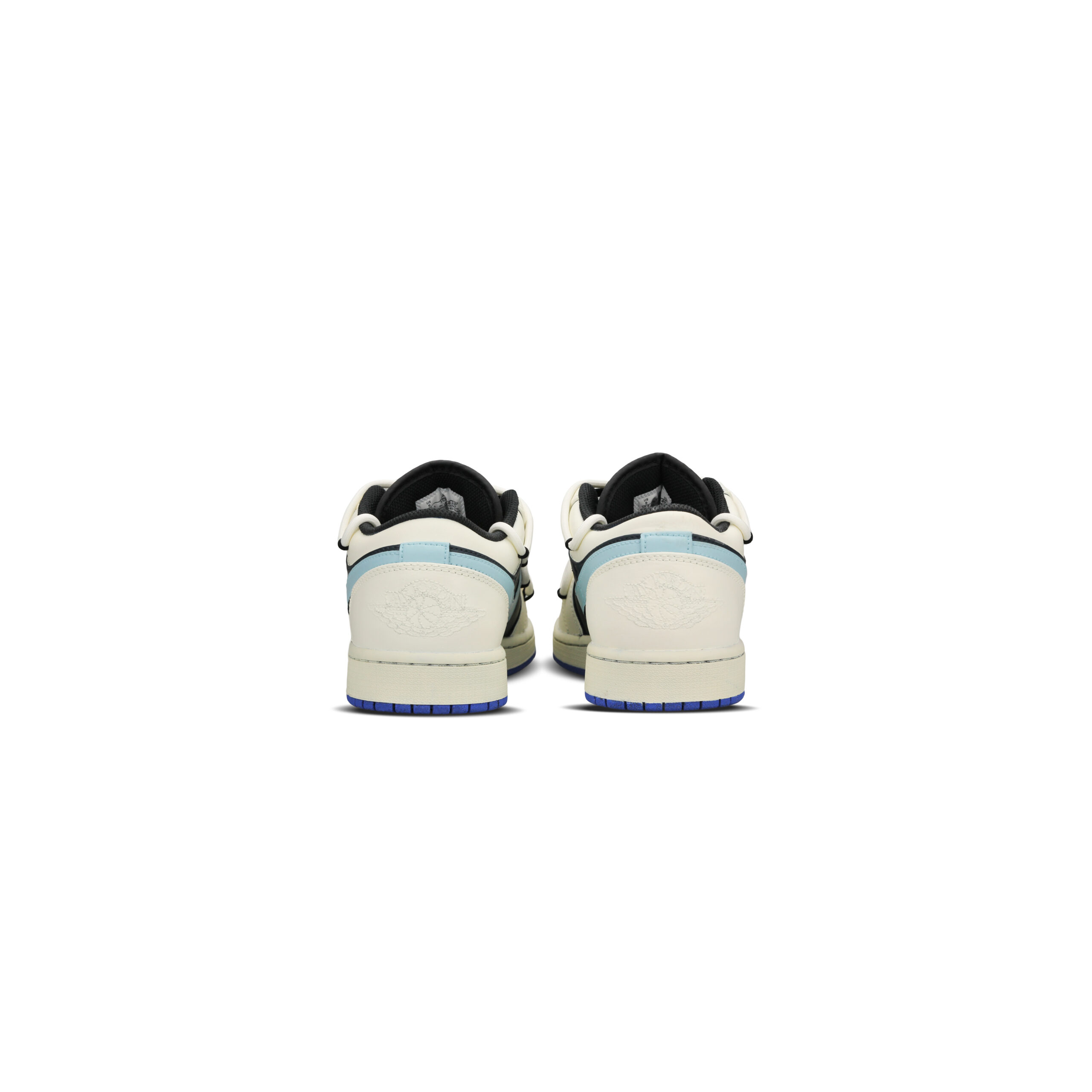 Jordan Air Jordan 1 Leather Low top Vintage Basketball Shoes Men’s Beige Blue