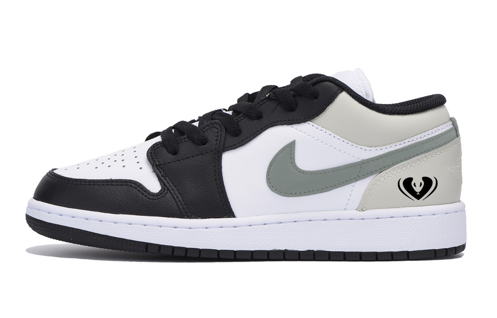 Jordan Air Jordan 1 Vintage Basketball Shoes Men’s Low Top Black Gray