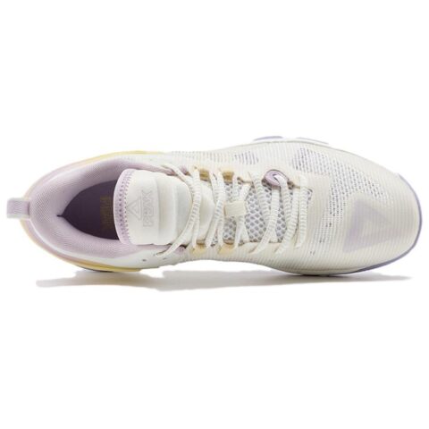 PEAK Slip Resistant Cushioning Slip Resistant Cushioning Low top Basketball Shoes Men’s Beige Purple