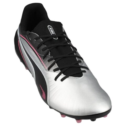 PUMA KING MATCH Soccer Shoes Unisex Silver Gray