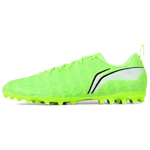 Li Ning MG Multi Ground Artificial Turf Pu Slip Resistant And Abrasion Resistant Coverage Soccer Shoes Men’s Green