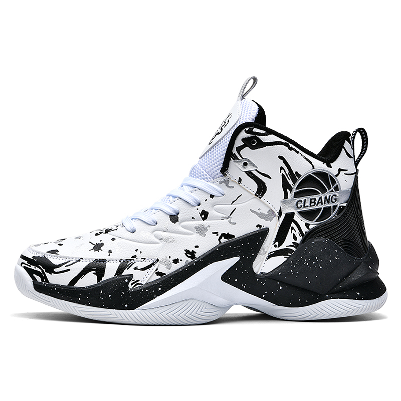 MUSNODO Mesh, Synthetic Leather High top Basketball Shoes Unisex
