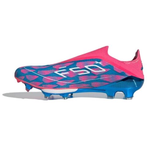 Adidas F50+ Elite Laceless Fg 'Solar Blue Cloud White Solar Pink'