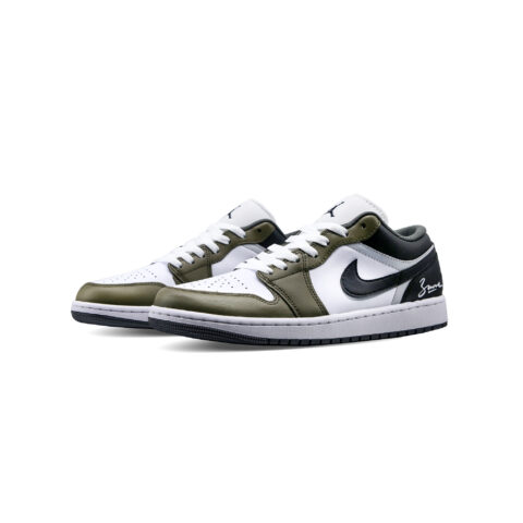 Jordan Air Jordan 1 Low ‘Game’ Low top Vintage Basketball Shoes Unisex Black White Green