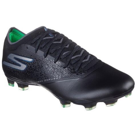 Skechers RAZOR 1.5 ELITE FG Firm Ground Abrasion Resistant Abrasion Resistant Soccer Shoes Unisex Black Silver