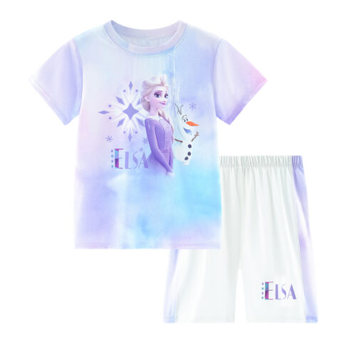 Disney Casual Sportswear Dazzling Color Purple Children Aged 3 7 Years Old