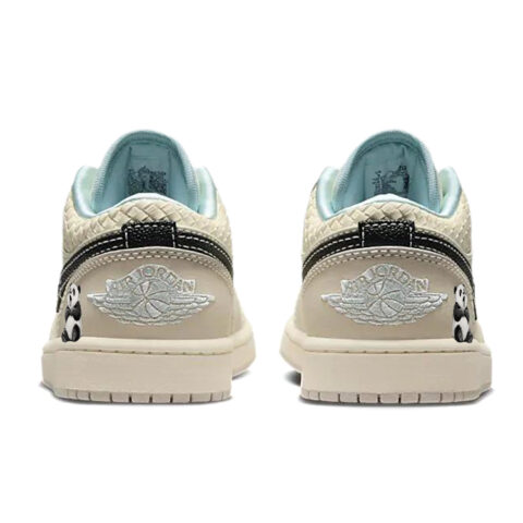 Jordan Air Jordan 1 Slip Resistant Abrasion Resistant Low top Vintage Basketball Shoes Women’s Beige Brown