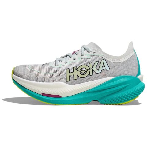 HOKA ONE ONE Mach X Slip Resistant Abrasion Resistant Low top Running Shoes Women’s Gray